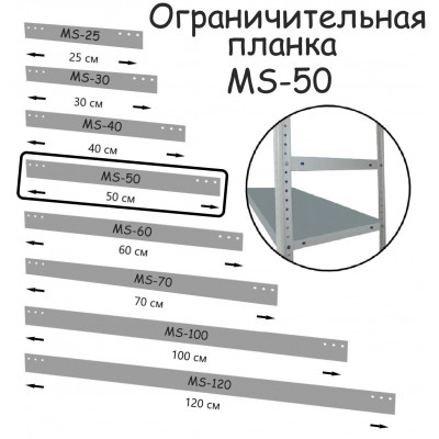 Планка ограничительная MS-50 ПРОМЕТ серия ПРОМЕТ MS